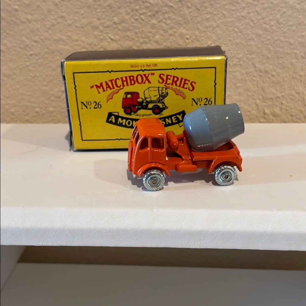 Match Orange and Gray Cement Mixer Toy